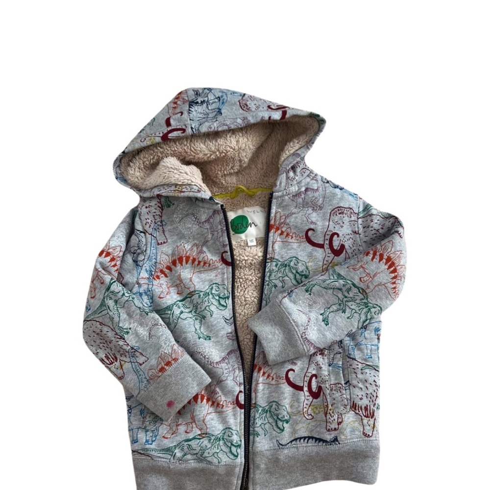 Boys Boden Dino fleece jacket
